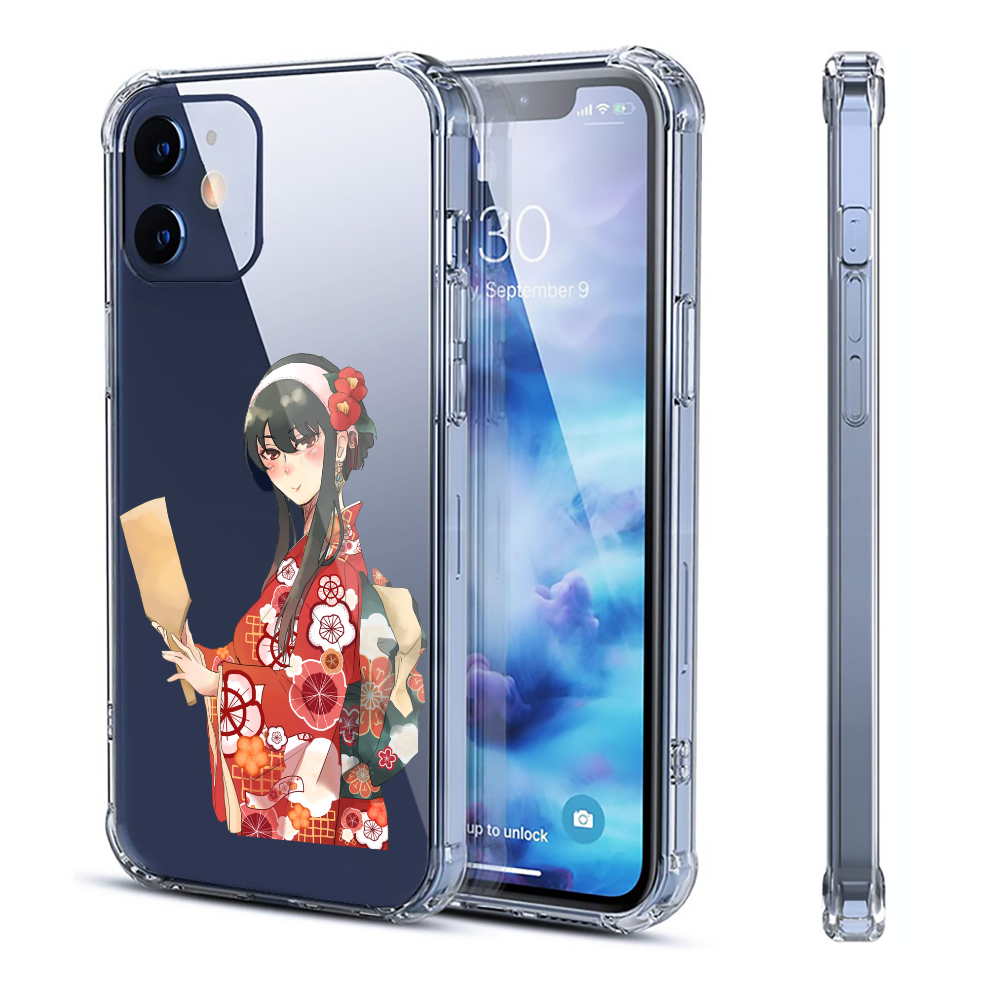 （画像用） SPY×FAMILY间谍家家酒 【iPhone 12シリーズ対応】透明スマホケース（クリアソフトケース）